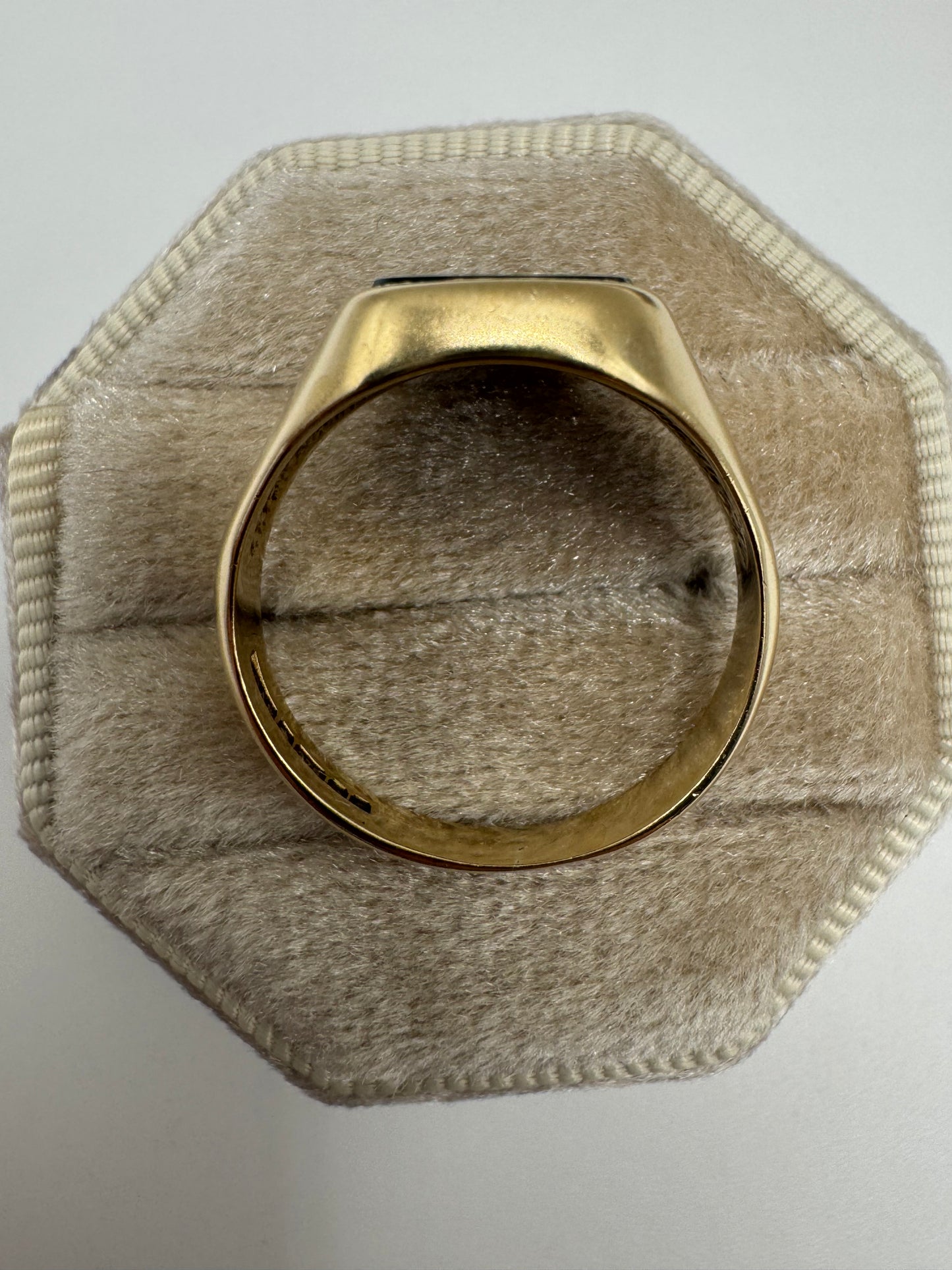 9ct gold bloodstone signet ring