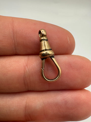 9ct rose gold dog clip 2