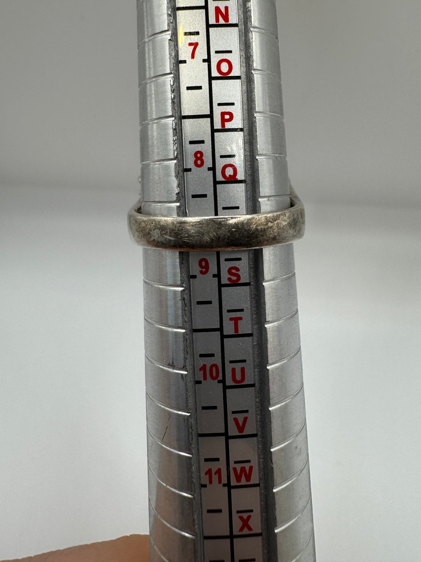 Silver Ruby and marcasite ring (8.25-Q1/2)