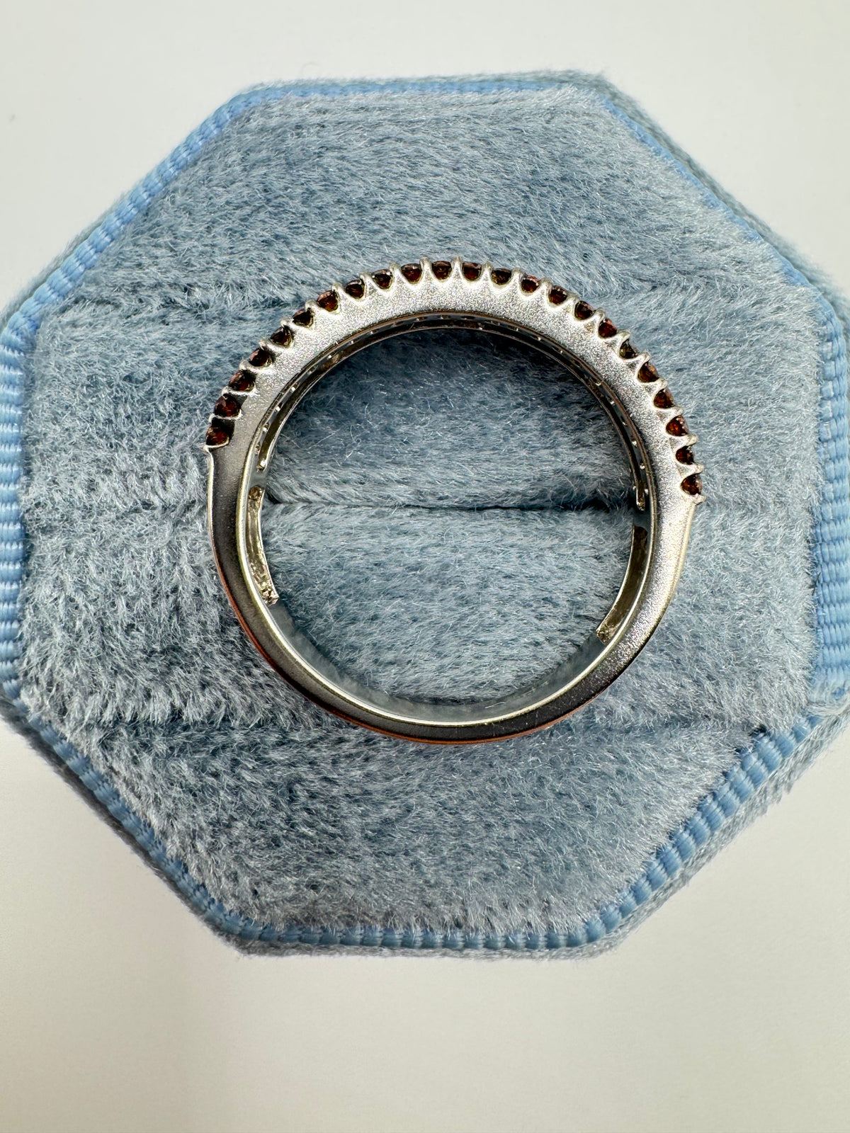 9ct white gold diamond cluster ring