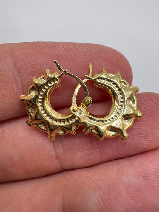 9ct gold Creole earrings