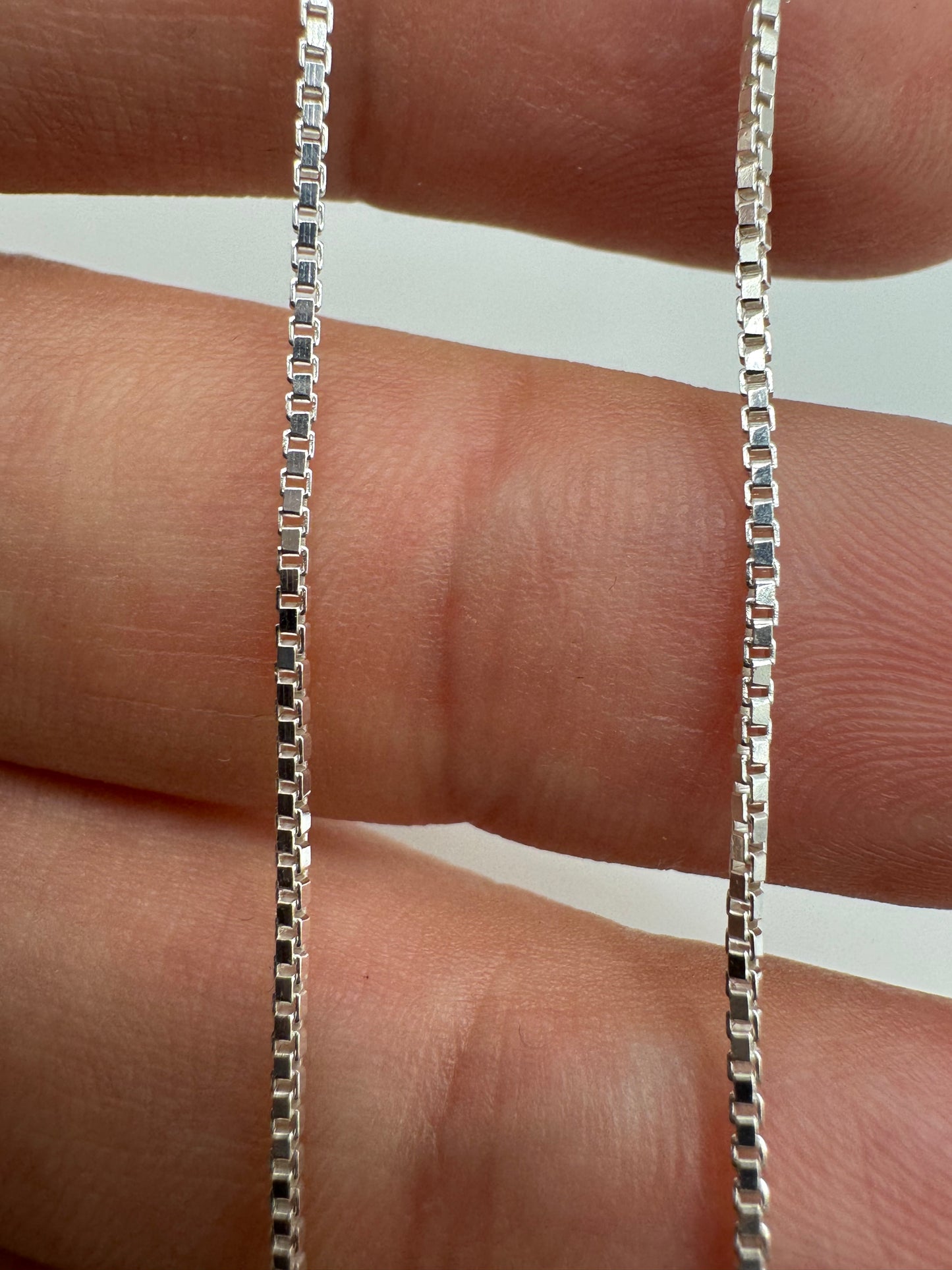 Silver Venetian box chain 6 20”
