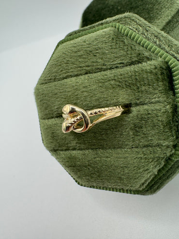 9ct gold snake ring