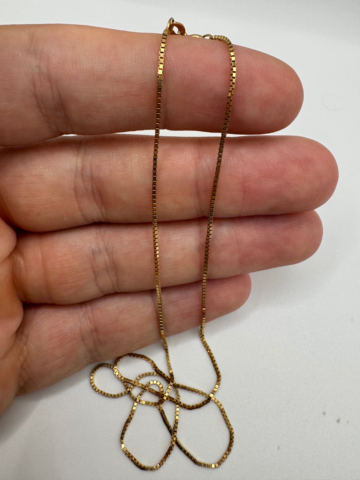 9ct gold chain 74 16”
