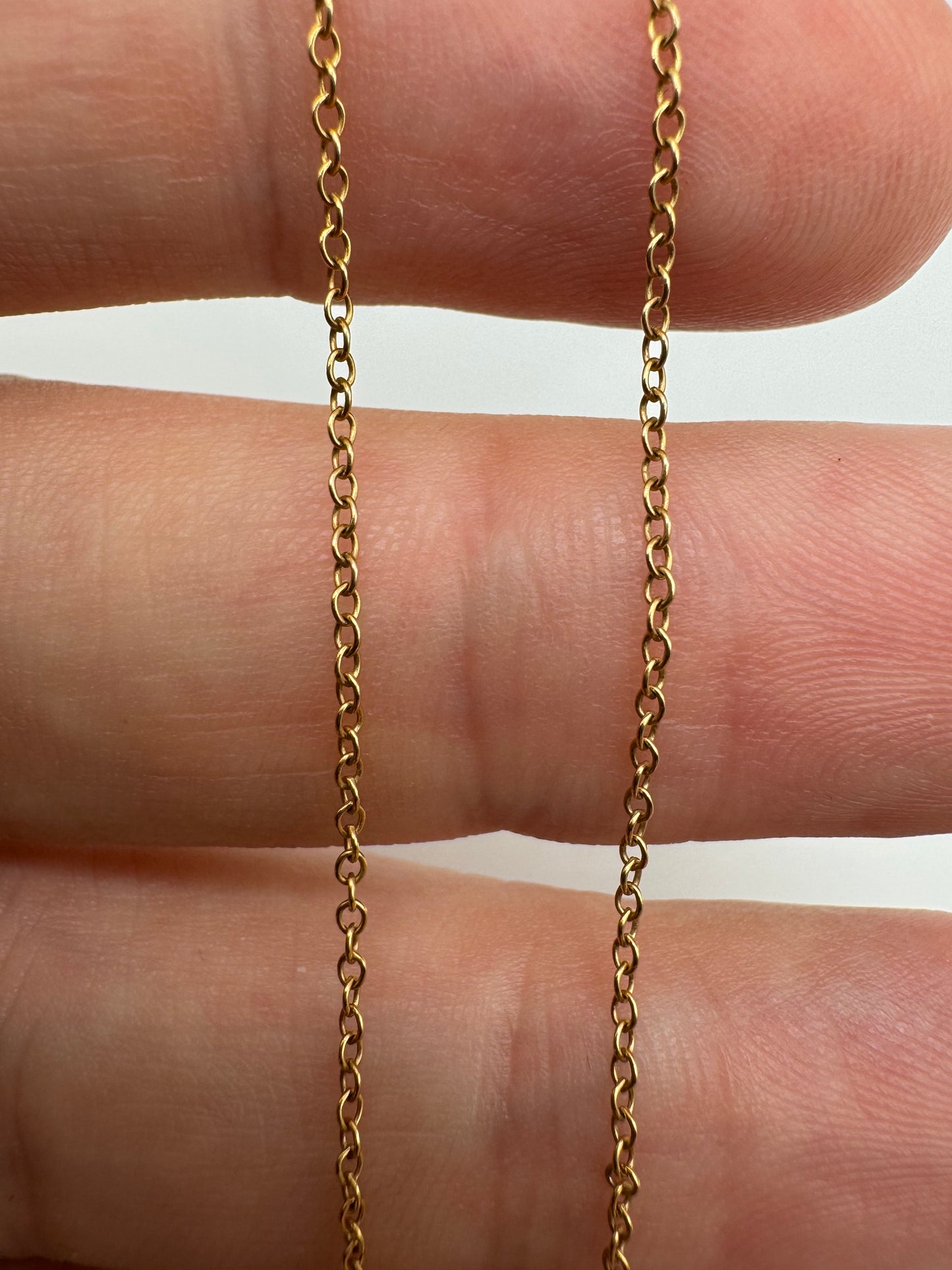 9ct gold chain 75 18”