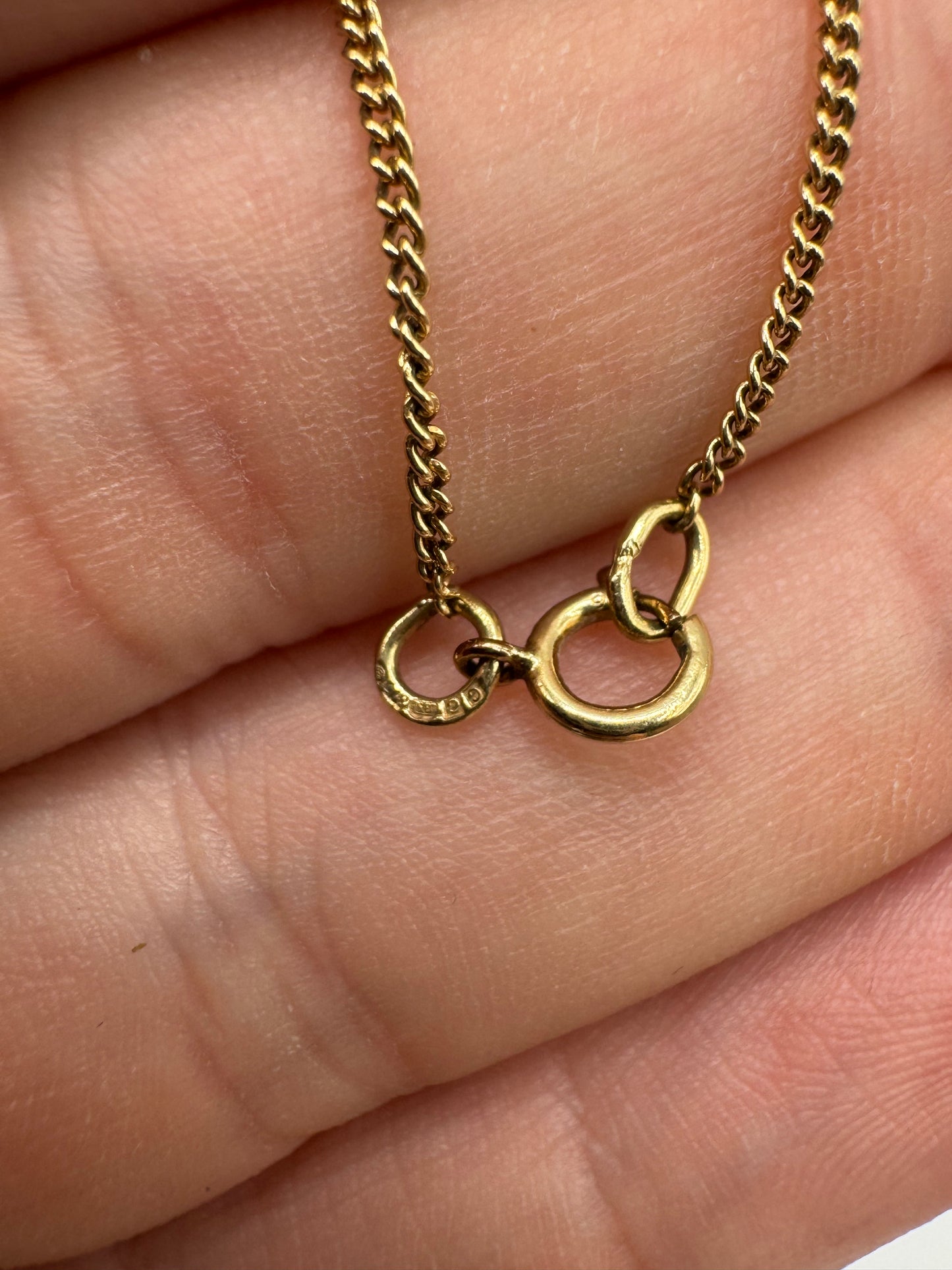9ct gold chain 7 18.5”