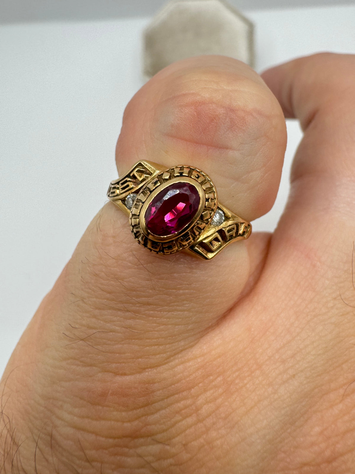 9ct gold tourmaline and diamond ring