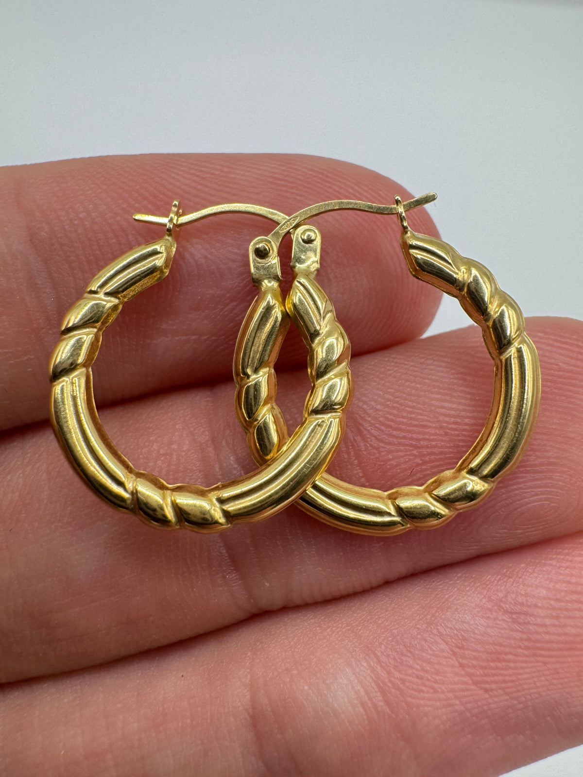 9ct gold Creole earrings