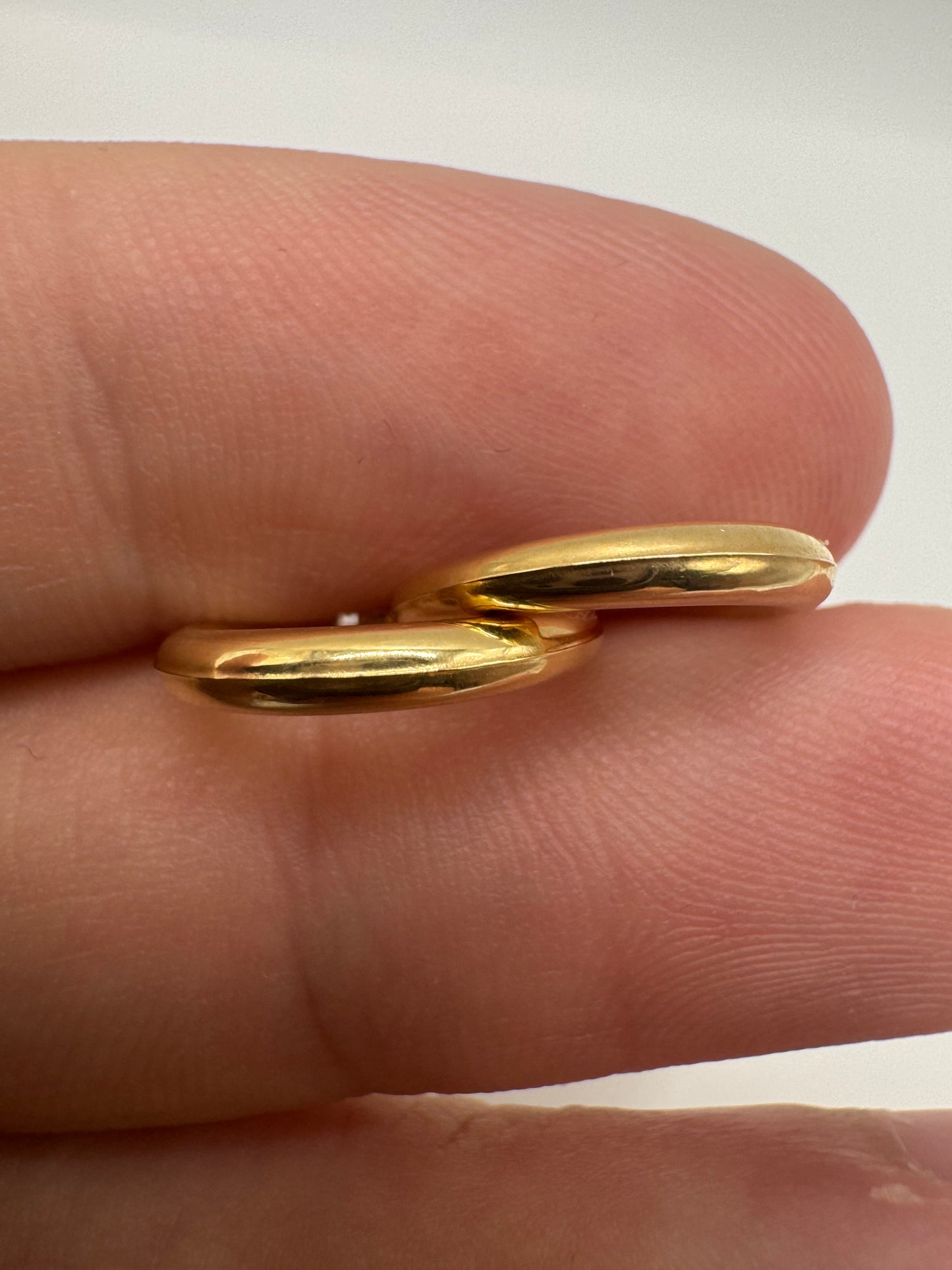 9ct gold creole earrings