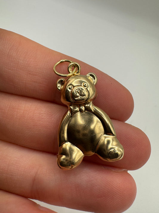 9ct gold teddy bear charm