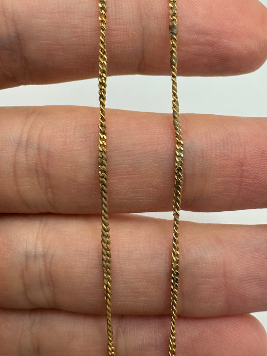 9ct gold chain 3 (16”)