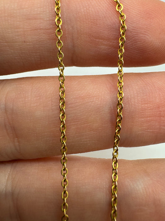 9ct gold chain 9 (16.5”)