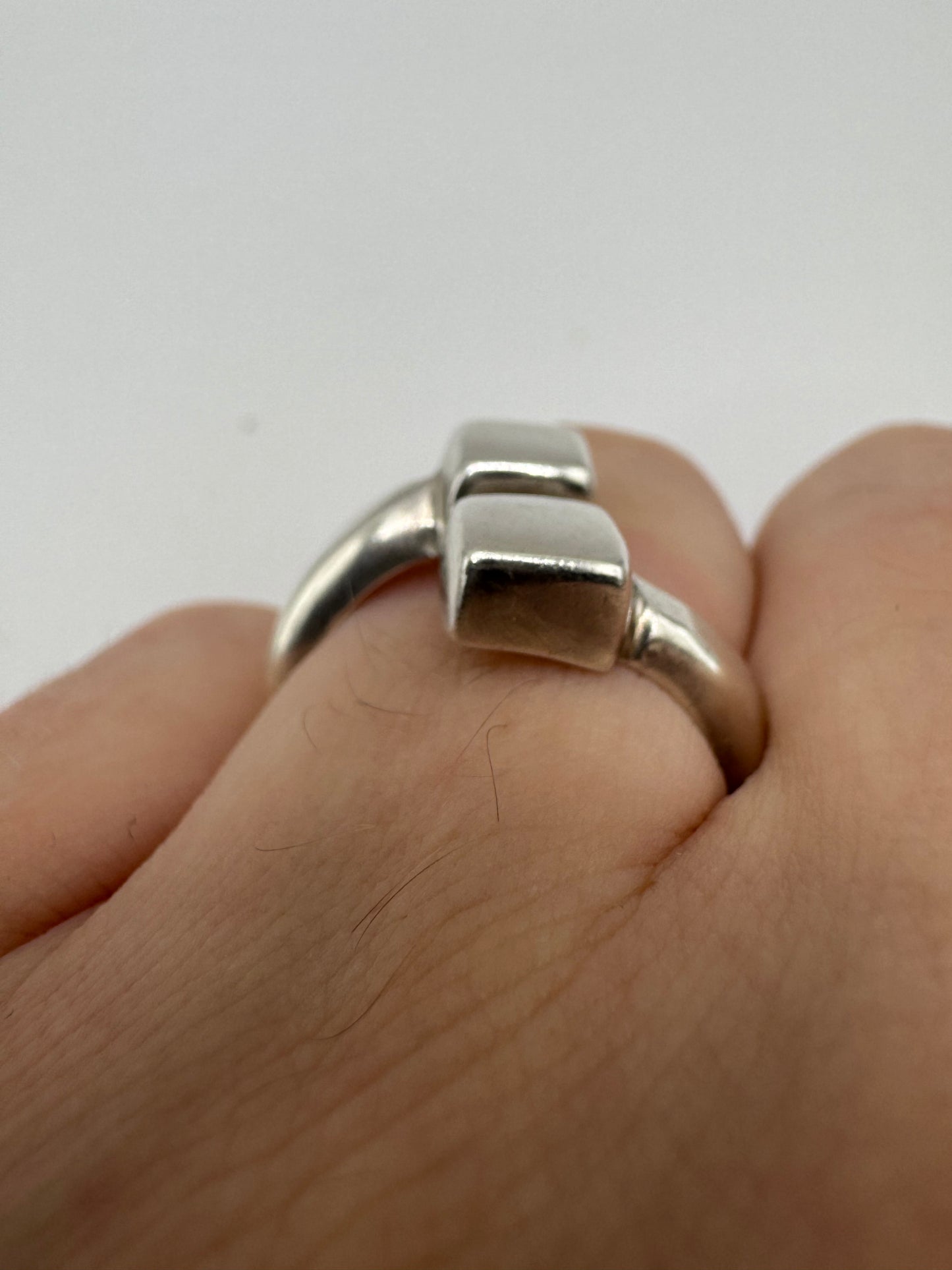 Silver torque ring