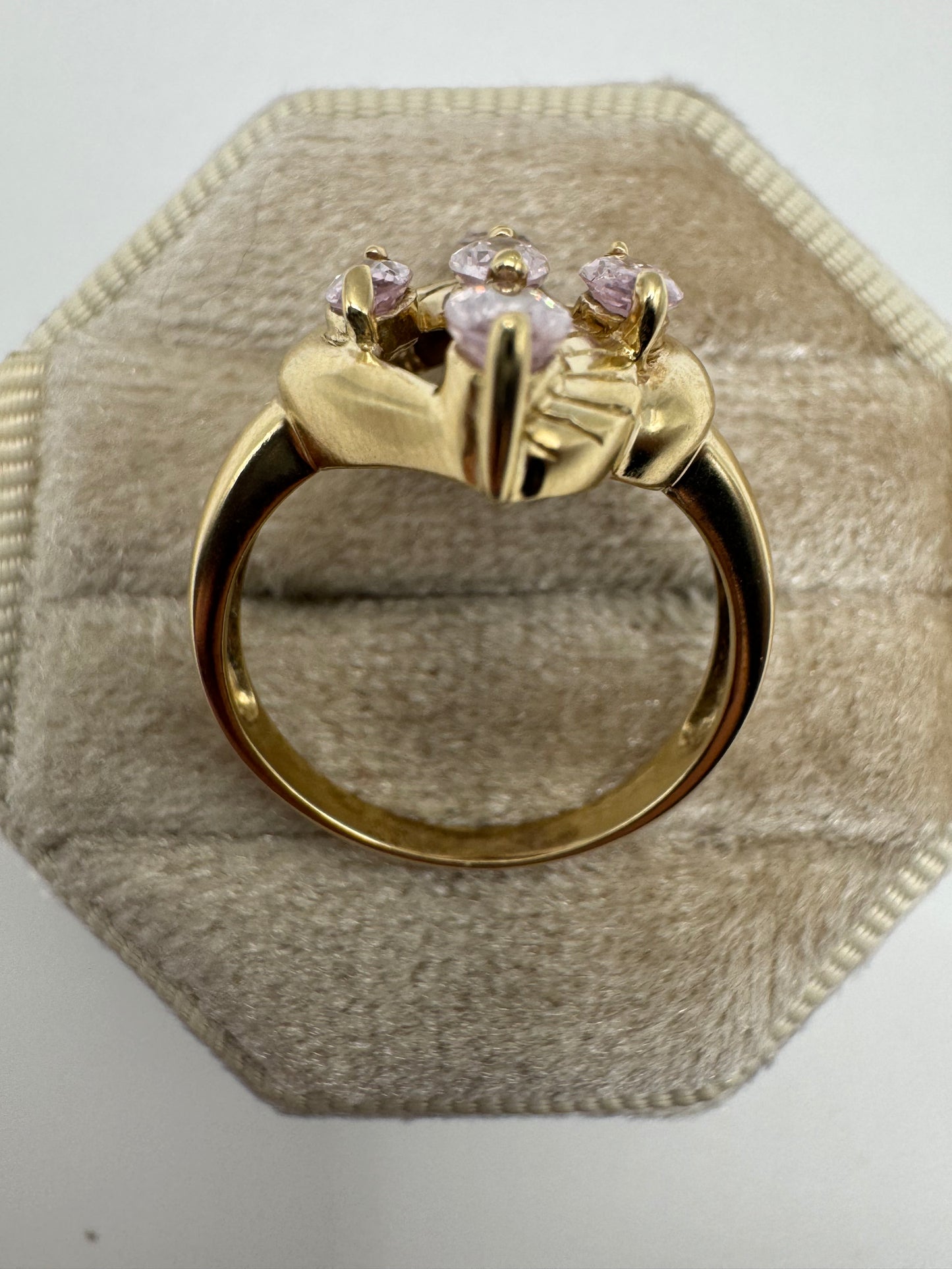 9ct gold kunzite ring