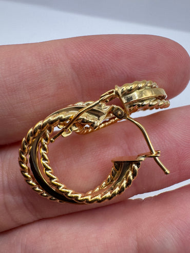 9ct gold Creole earrings