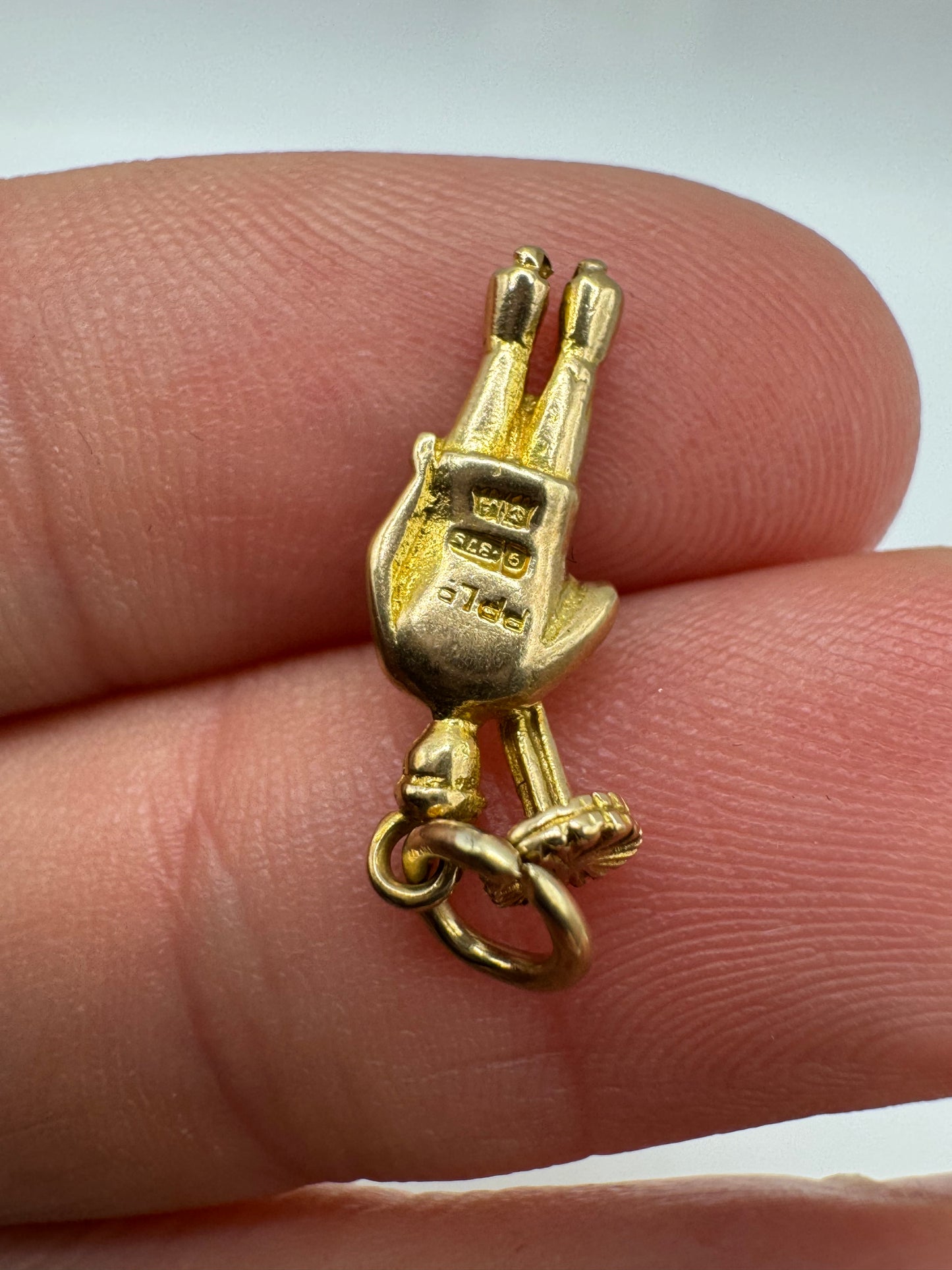9ct gold chimney sweep charm