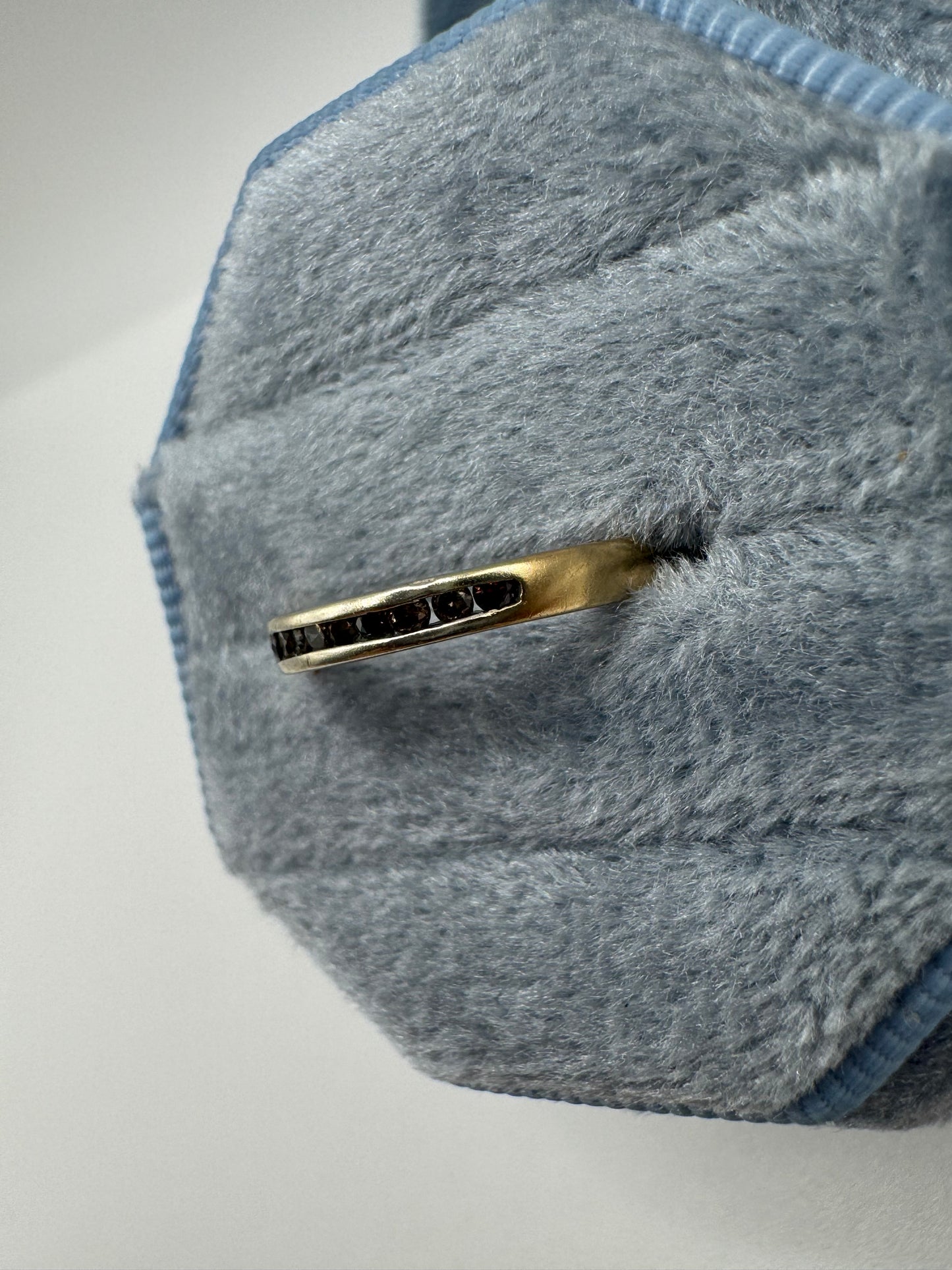 9ct gold cognac diamond ring