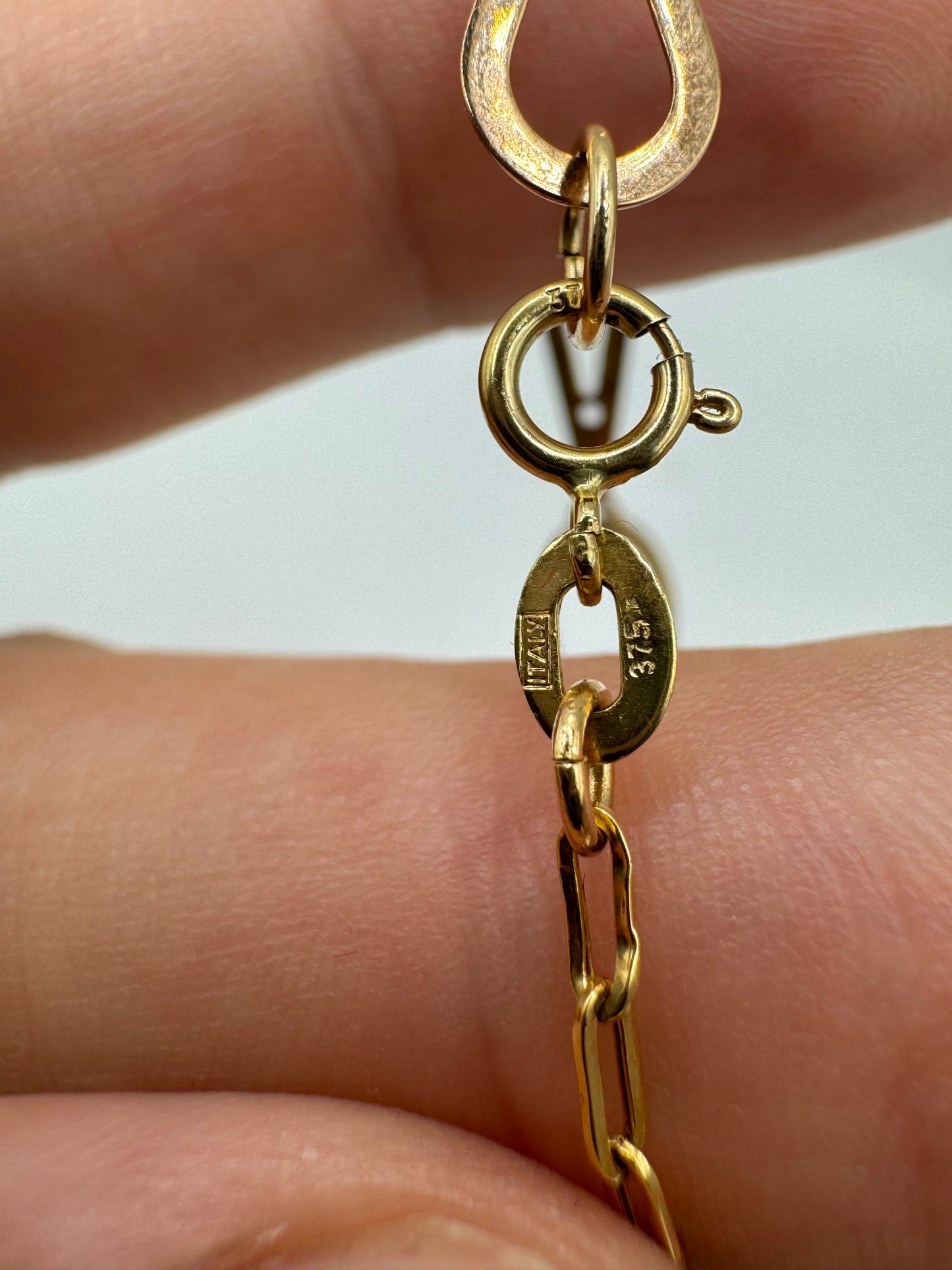 9ct tri-gold bracelet 6
