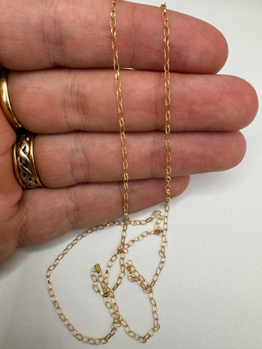 9ct gold belcher chain 56 20”