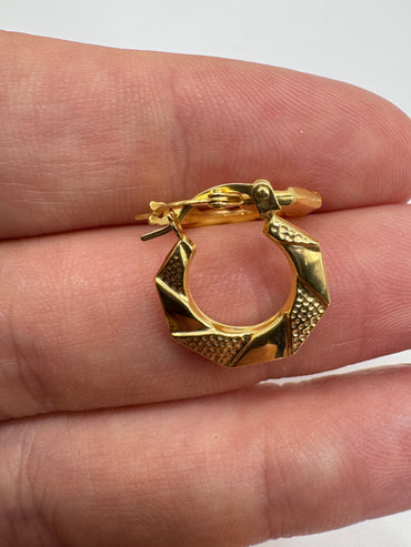 9ct gold Creole earrings