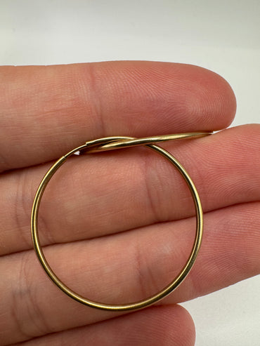 9ct gold creole earrings