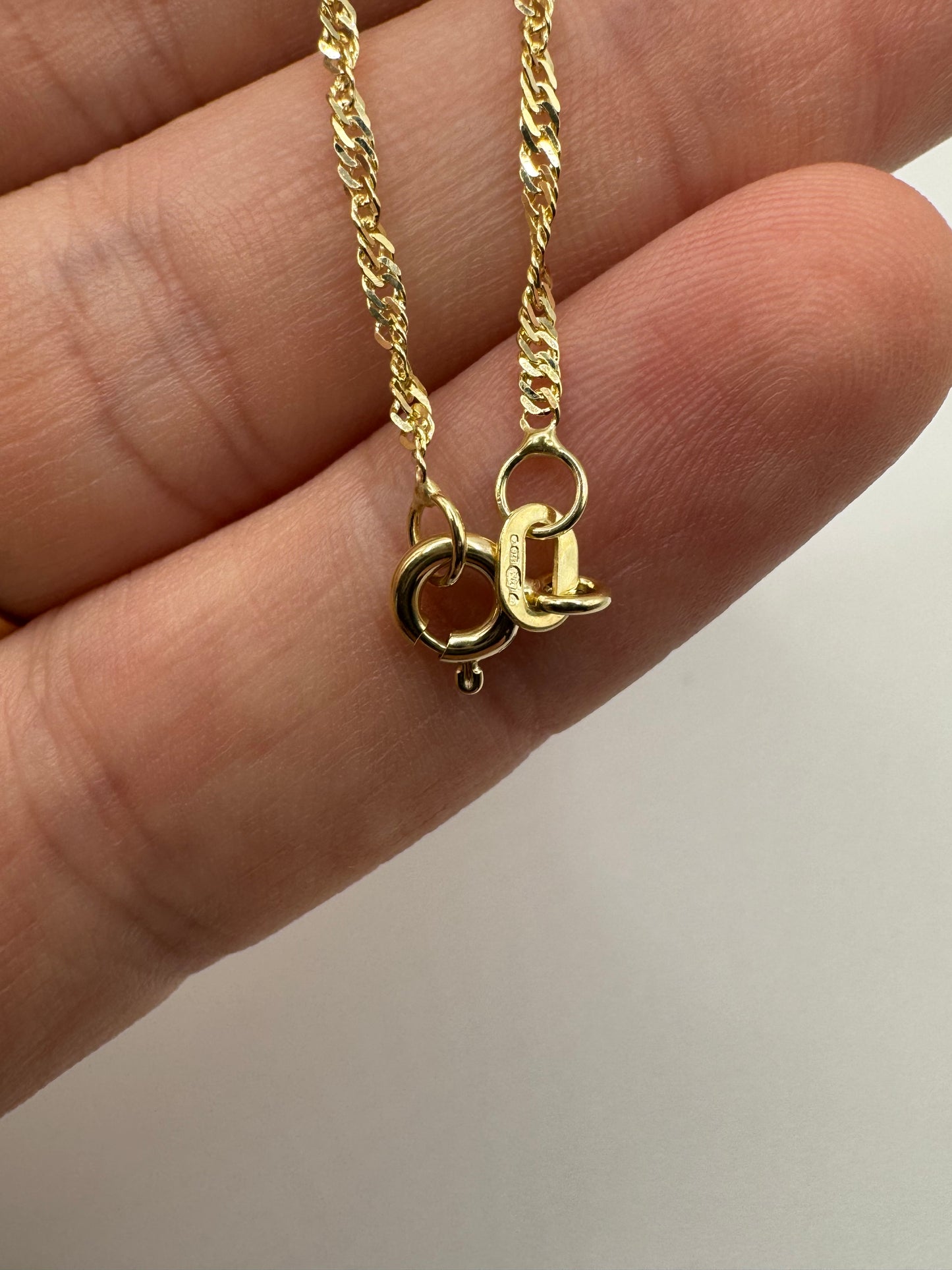 9ct gold singapore chain 13