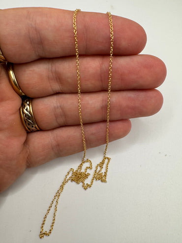 9ct gold trace chain 54 20”