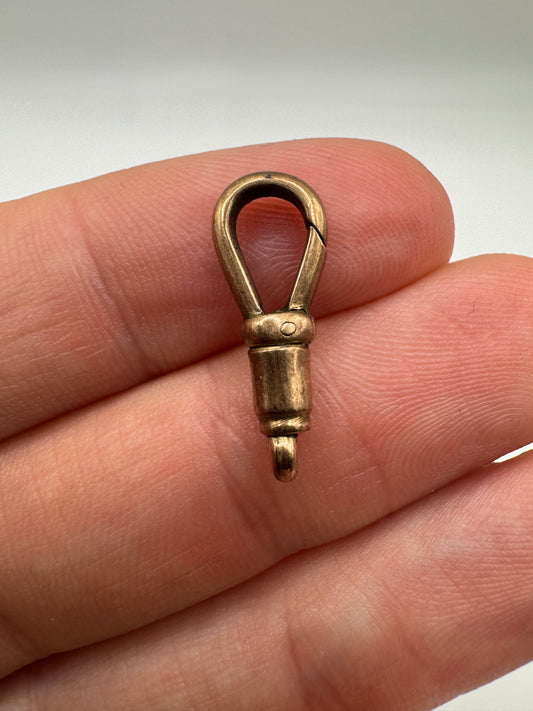 9ct rose gold dog clip 7