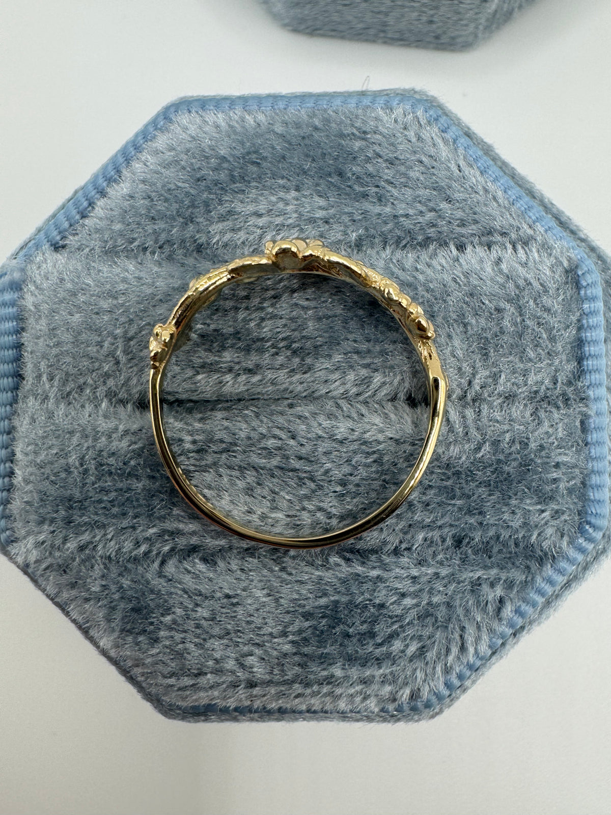 9ct gold forget me not ring