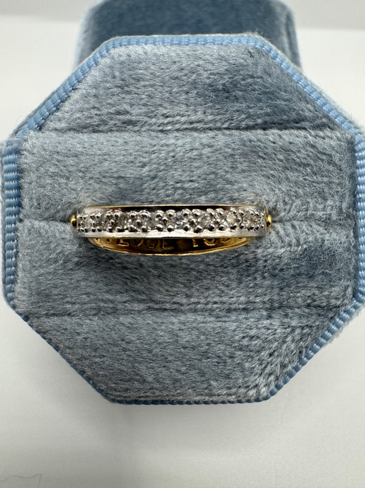 9ct gold 10 point diamond “I LOVE YOU” ring