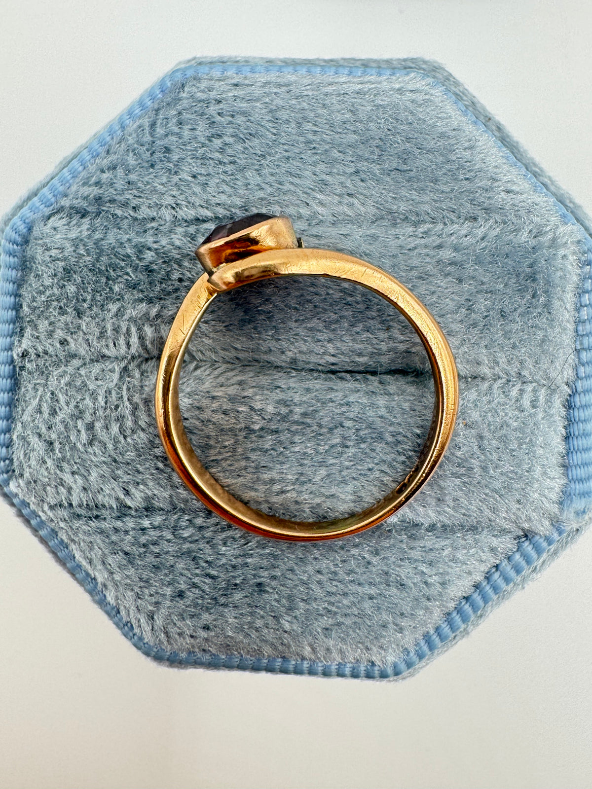 9ct rose gold tourmaline ring