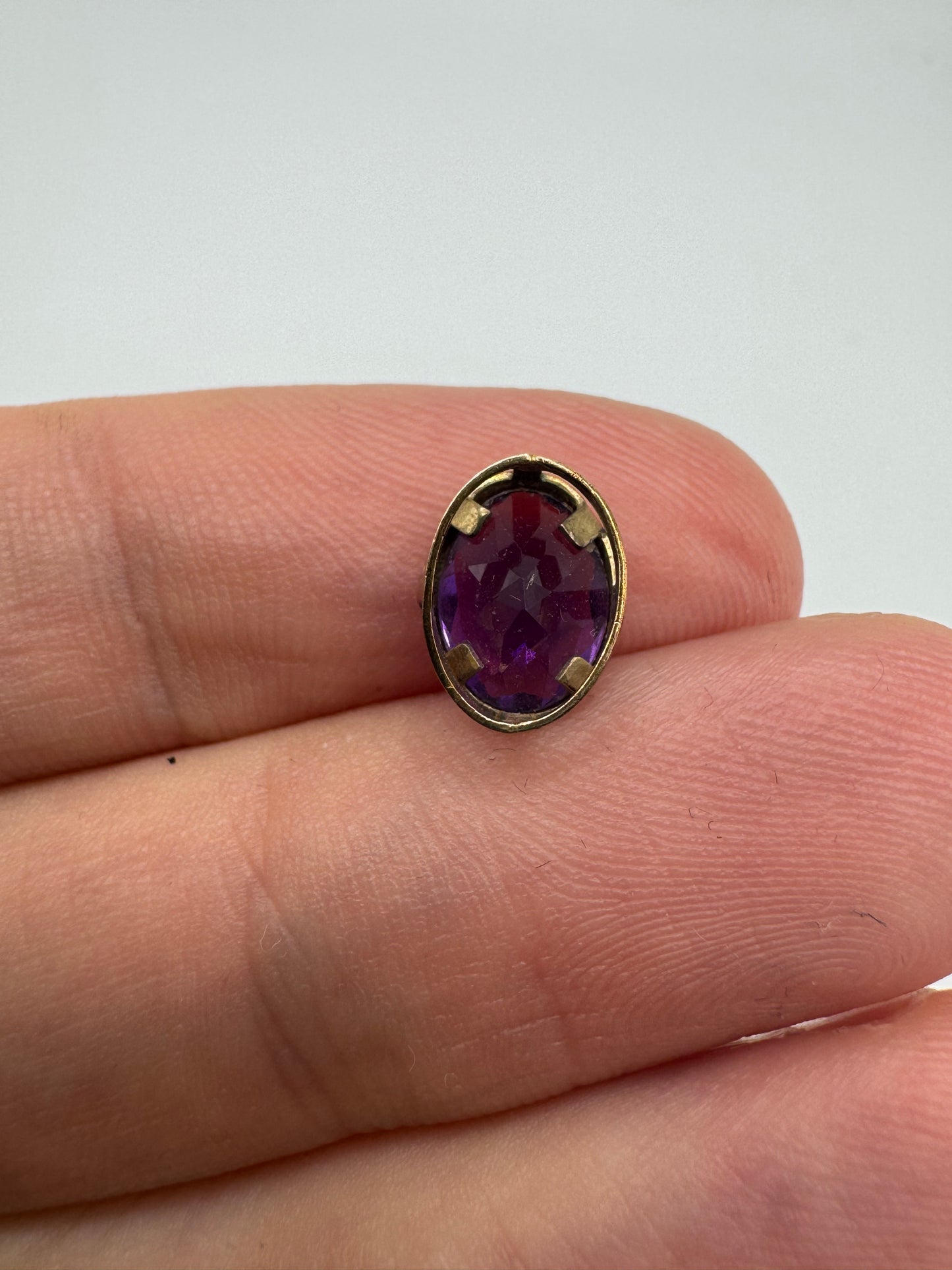 9ct gold amethyst pendant