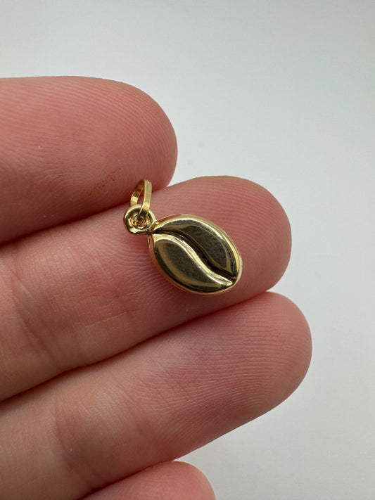 9ct gold coffee bean charm