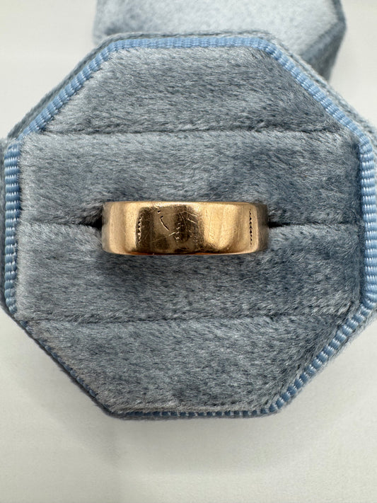 9ct rose gold band
