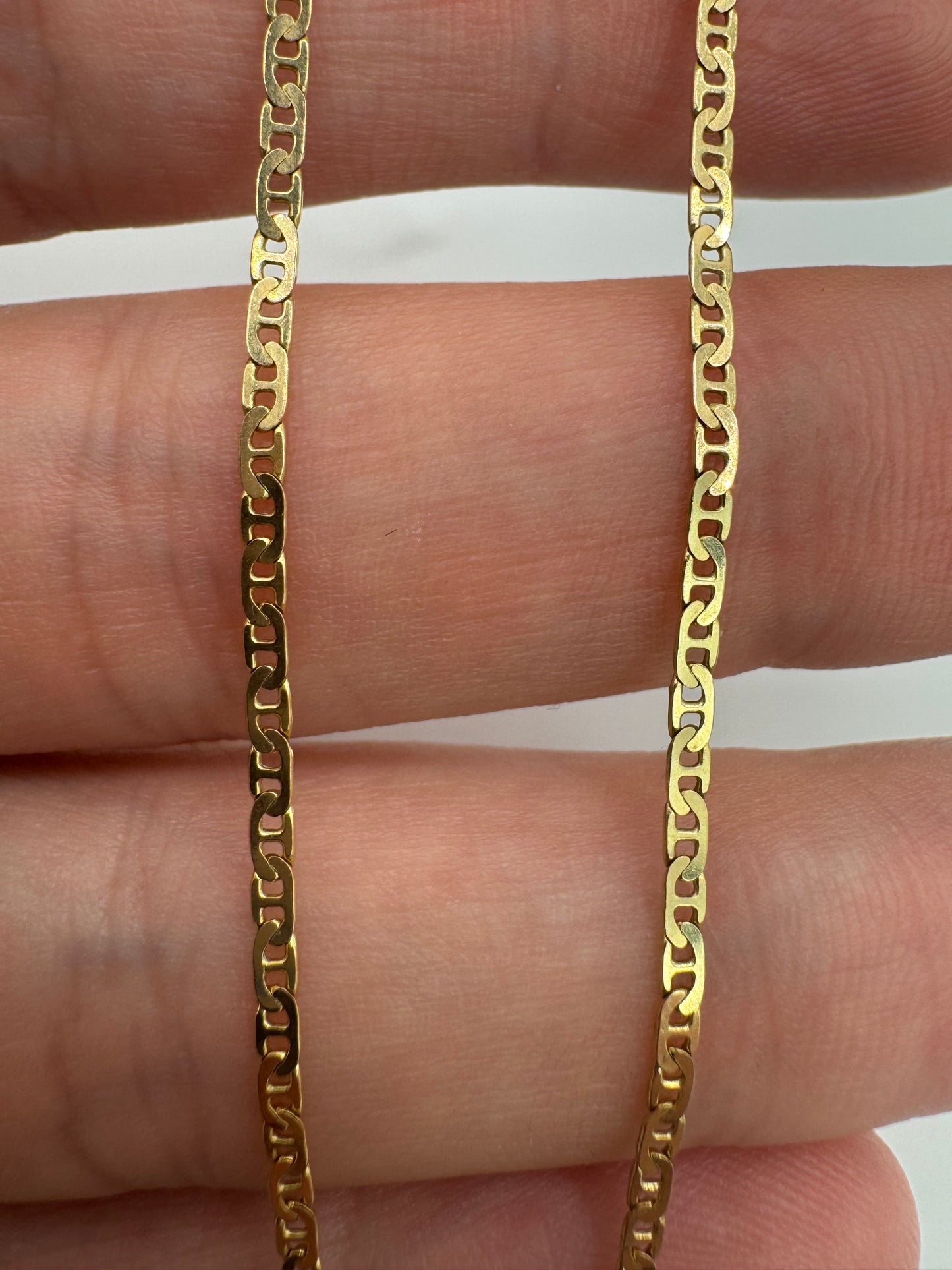 9ct gold double mariner chain 26