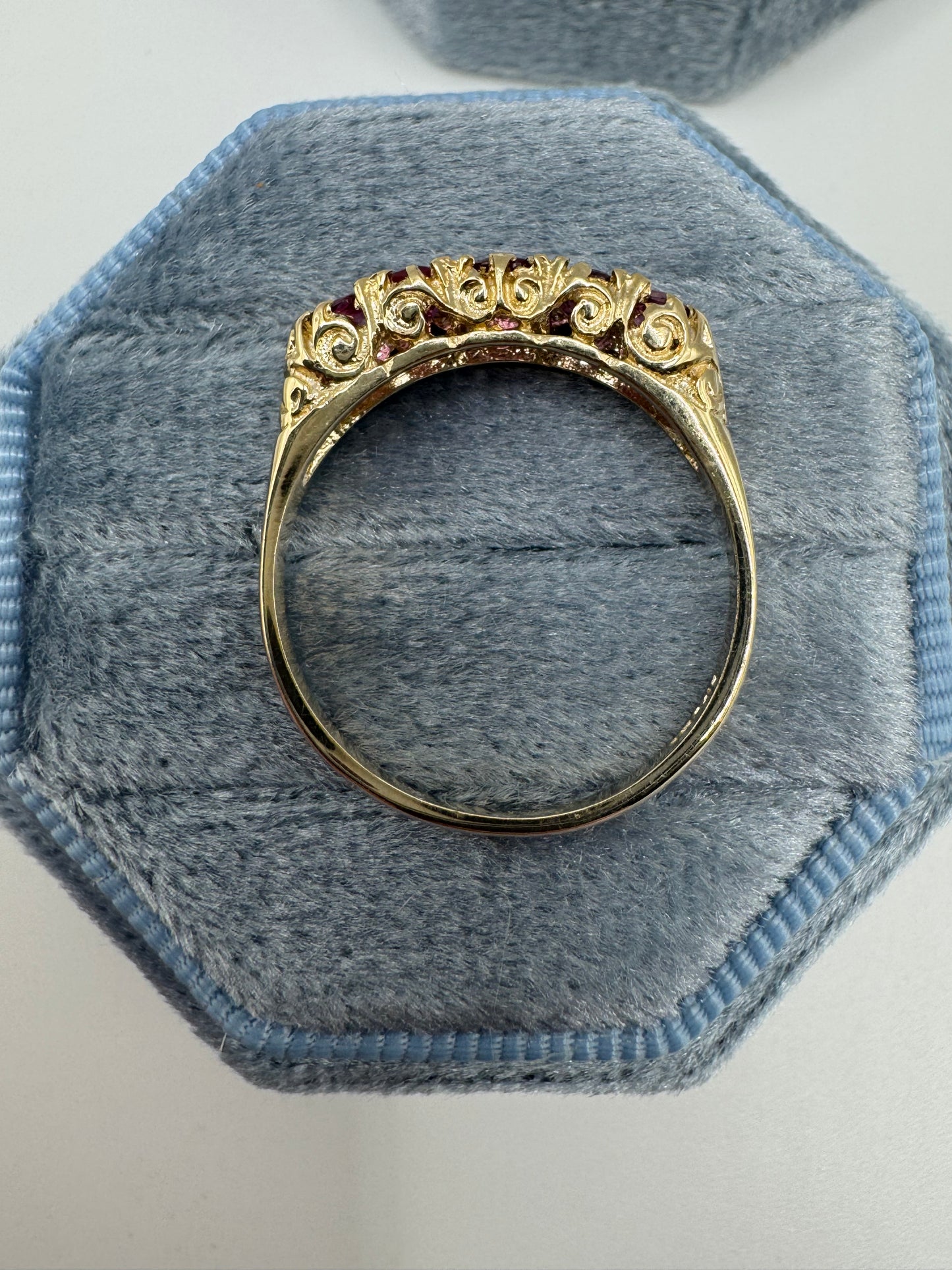 9ct gold ruby ring
