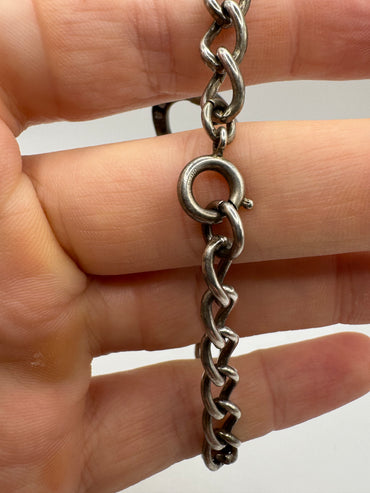 Silver charm bracelet