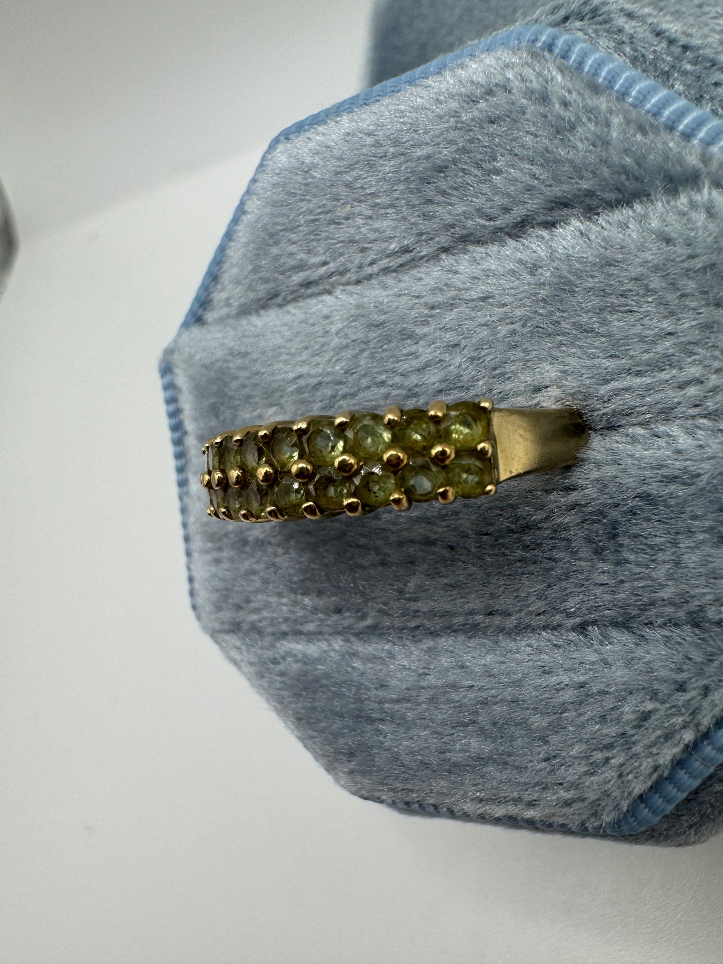 9ct gold quartz cluster ring