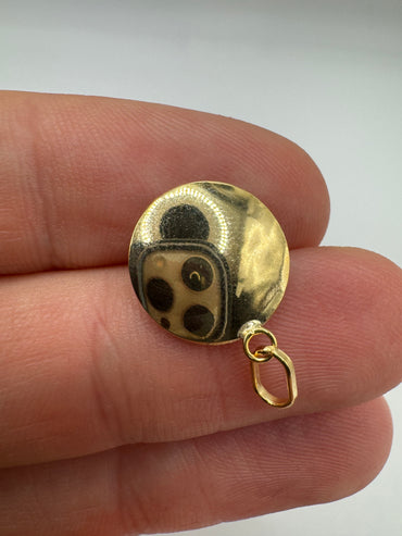 9ct gold evil eye charm