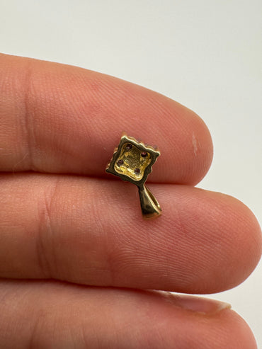 9ct gold diamond pendant