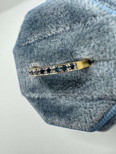 9ct gold 10 point diamond ring