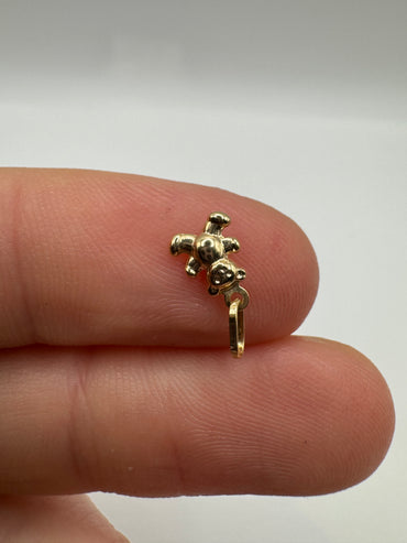 9ct gold mini teddy bear charm