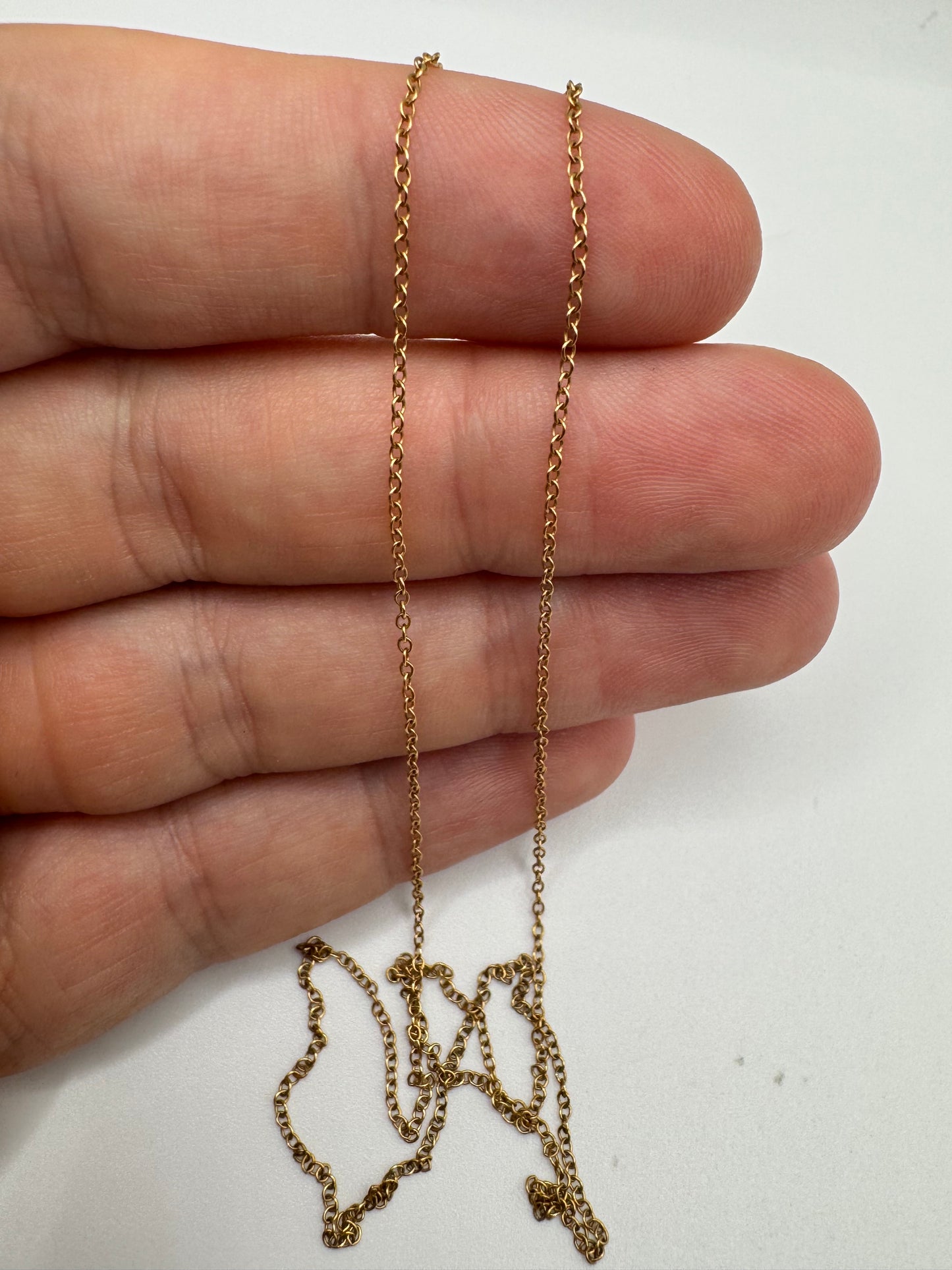 9ct gold chain 75 18”