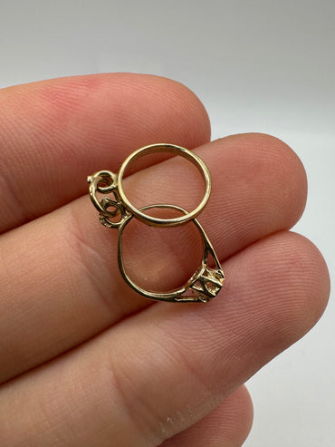 9ct gold rings charm