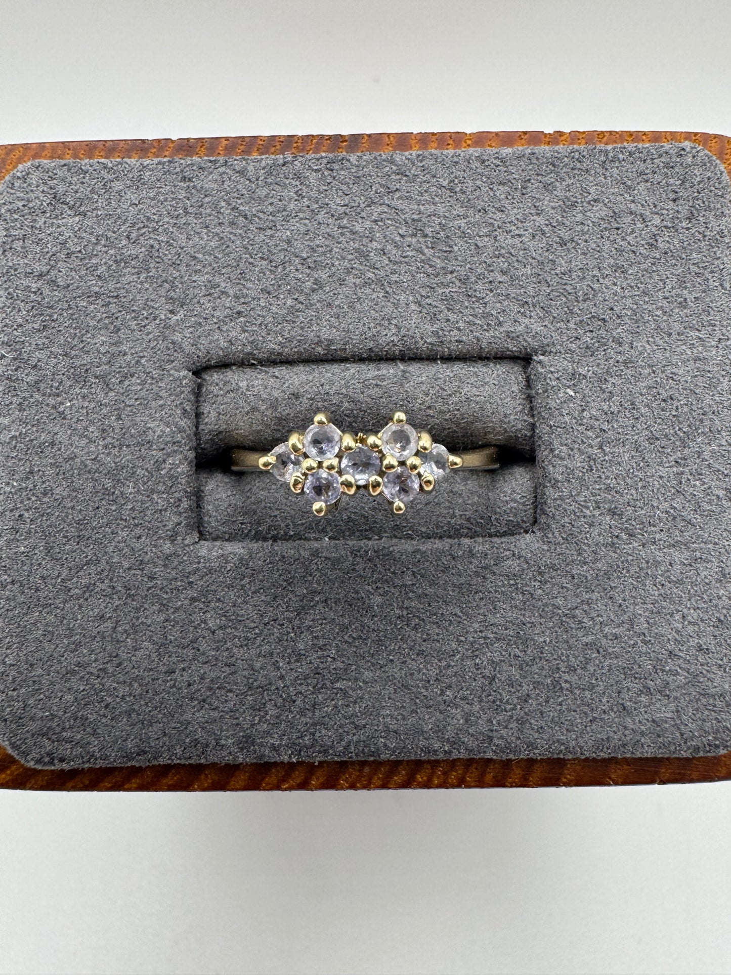 9ct gold tanzanite ring