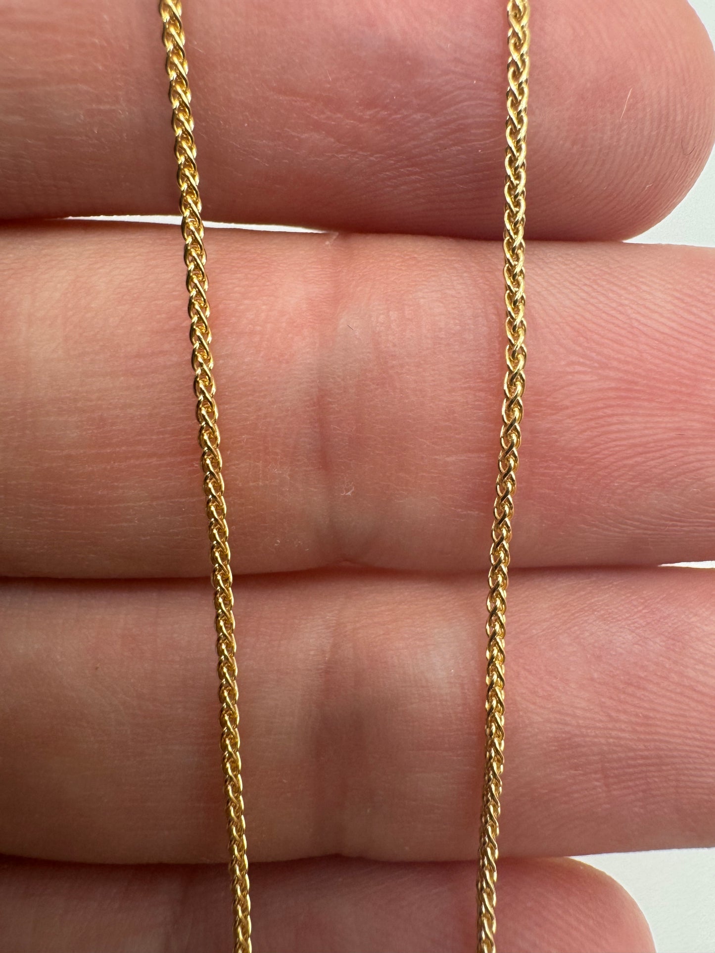 9ct gold double spiga chain 43