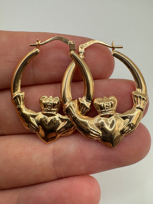 9ct gold Creole earrings