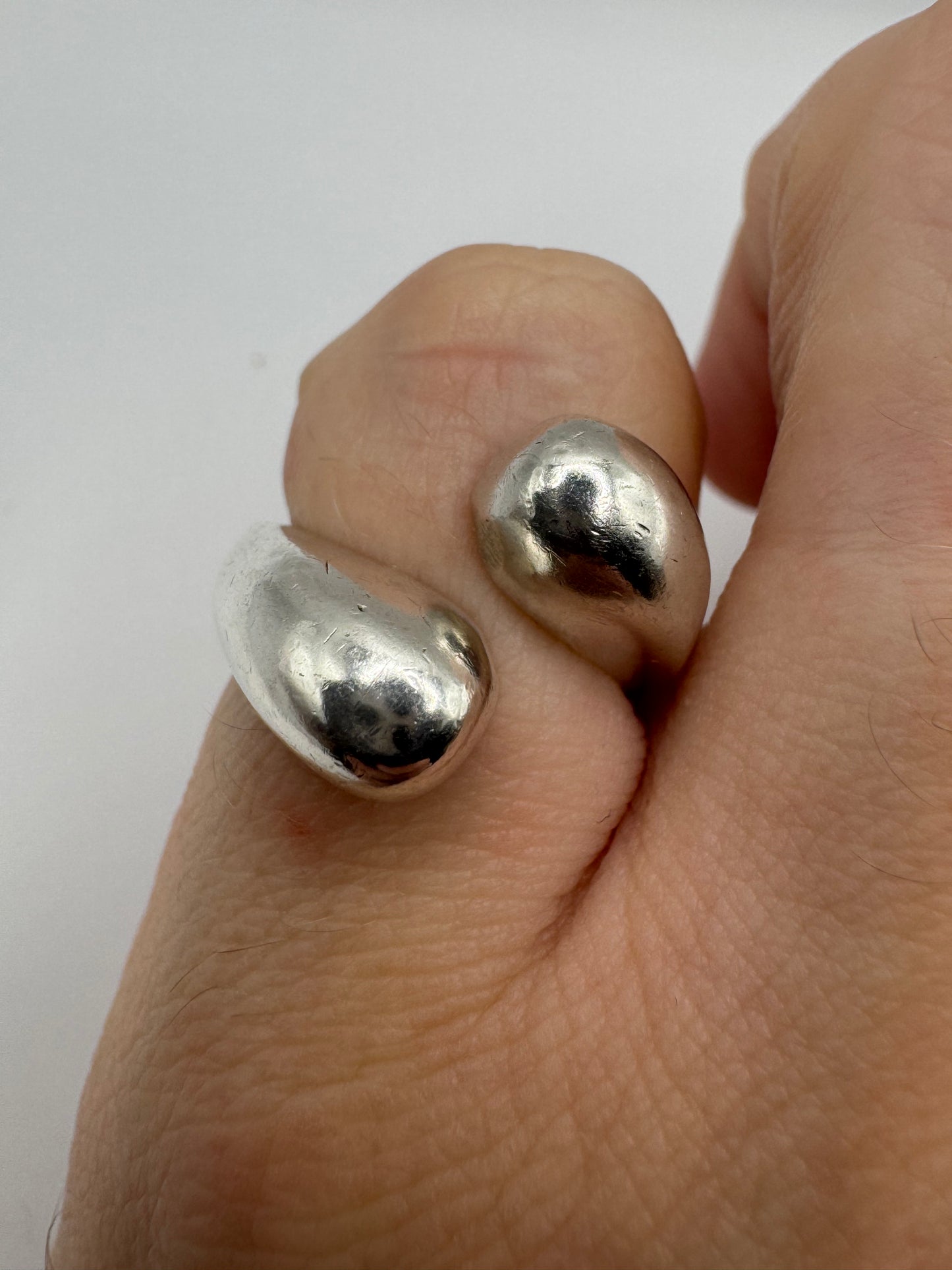 Silver torque ring