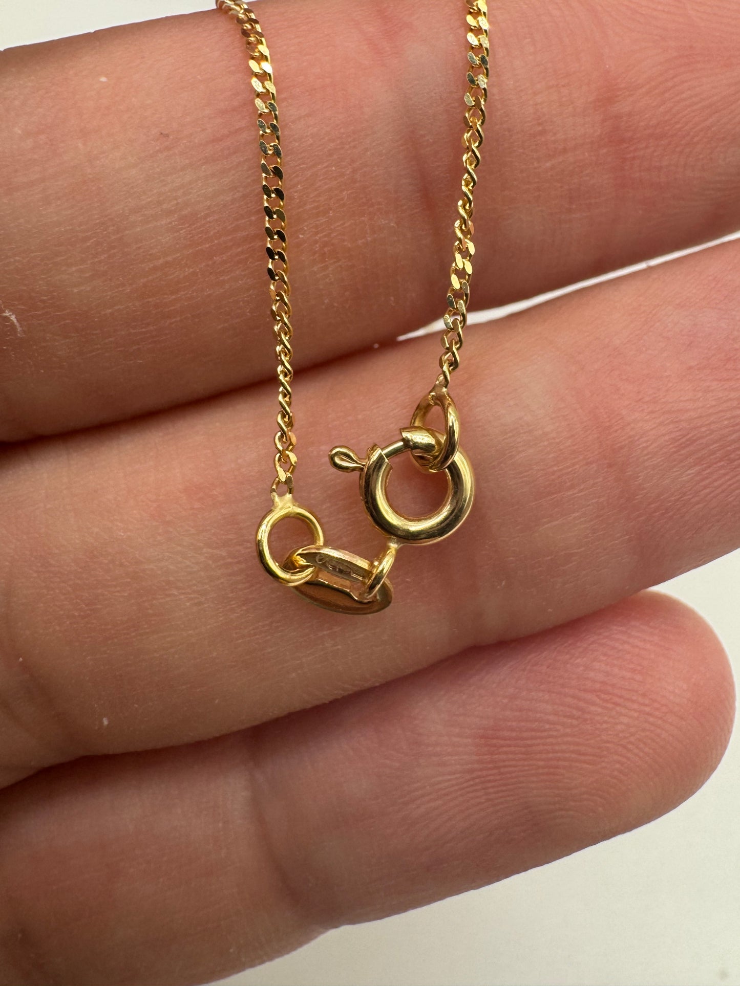 9ct gold curb chain 31