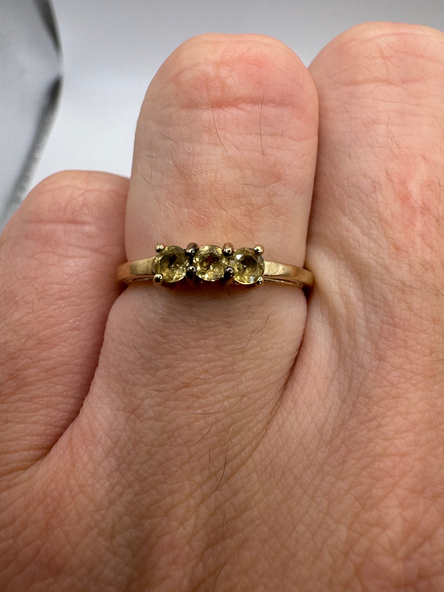 9ct gold citrine ring